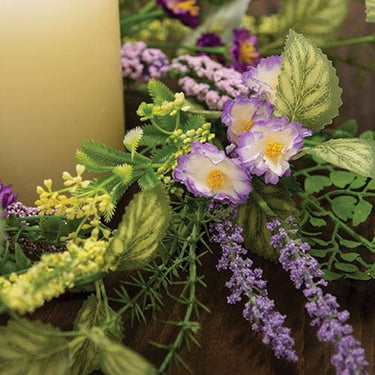 Amethyst Garden Candle Ring - The Fox Decor